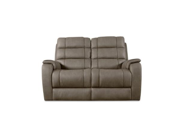 Wendell Leather Power Reclining Loveseat Recliners Bassett Furniture