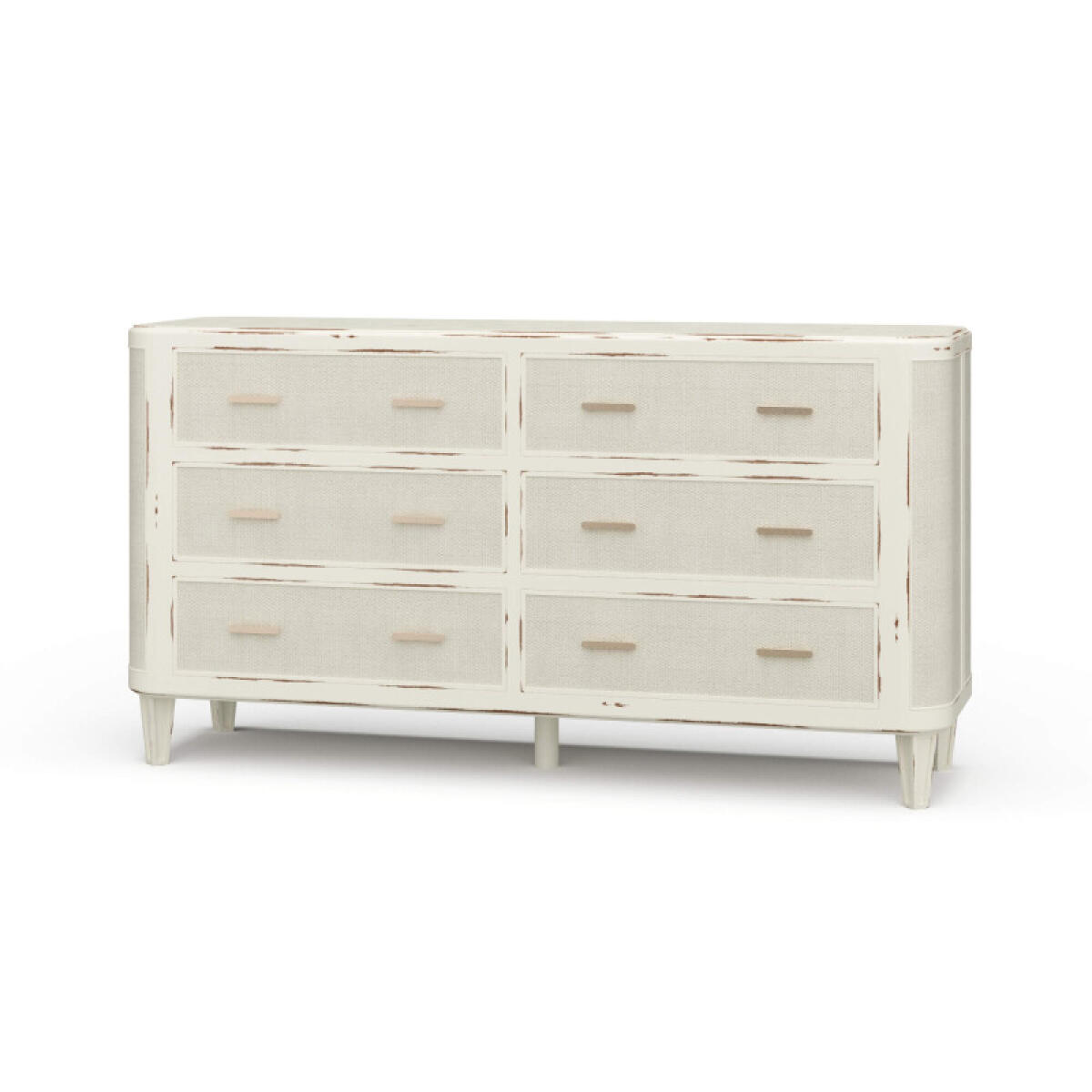 e977da115e3e9a4dc5958edfd468b03a Lexington 6 Drawer Dresser W/ Rattan - Image 1