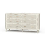 Lexington 6 Drawer Dresser W/ Rattan