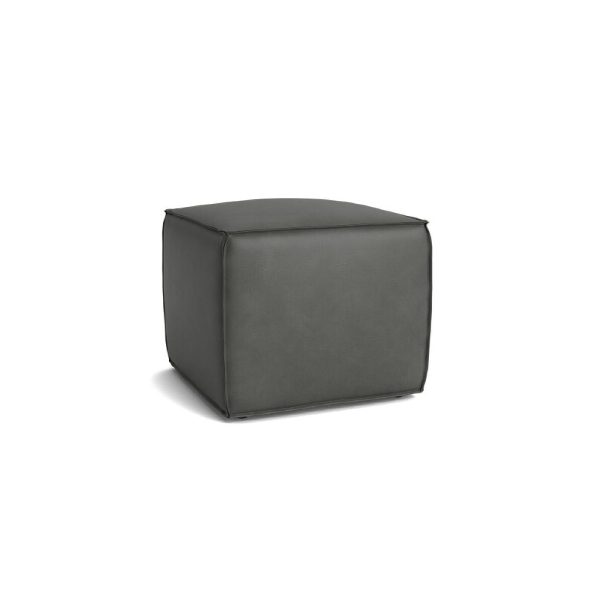 e9e3fdfa7c15204ea0d9f6ef321b17df Rhonda Square Leather Ottoman - Image 1