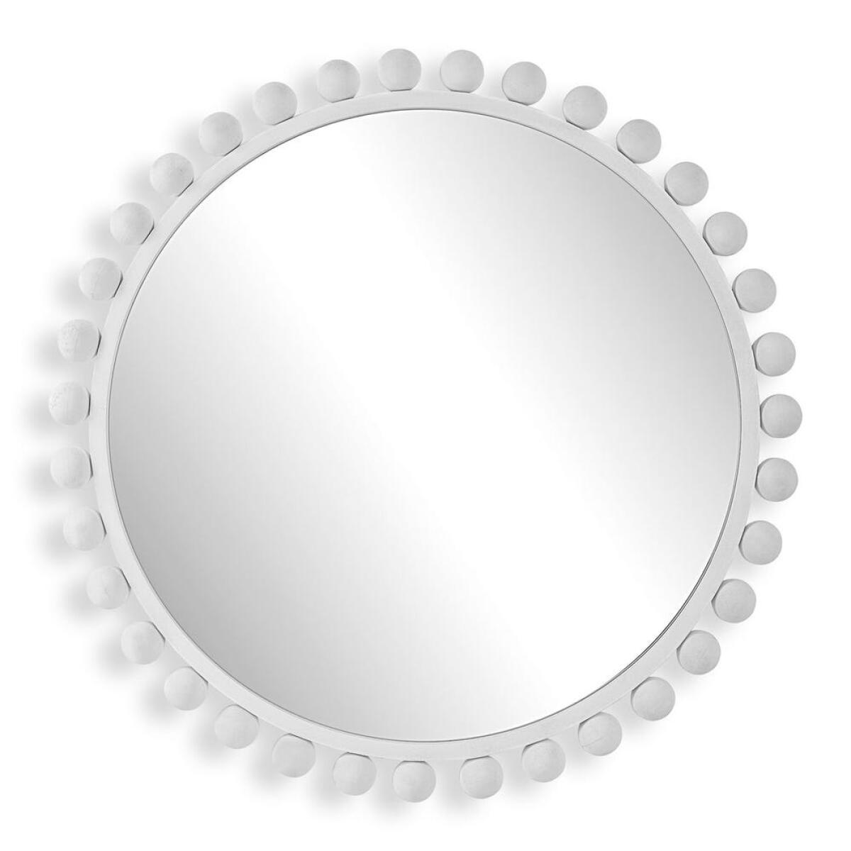 Cyra Round Mirror, White Mirrors Mirrors 2 Cyra Round Mirror, White Mirrors Mirrors 2