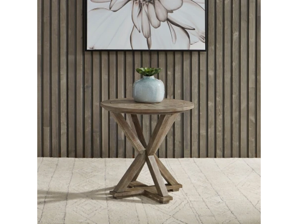 Parkland Falls Round End Table End tables Brown