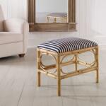 Laguna Small Bench, Striped Chairs & Benches Brown 16