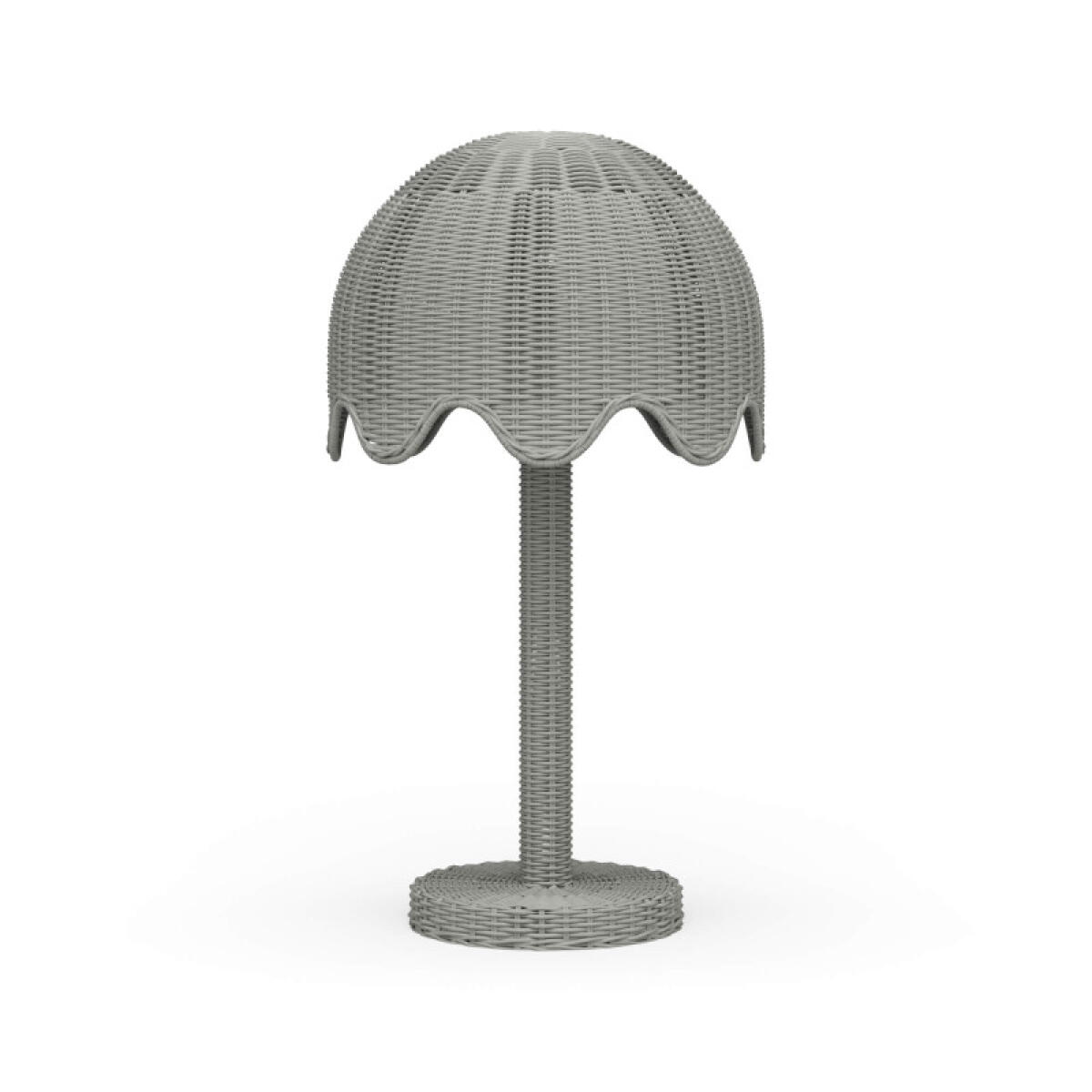ea88dcc42fc7b96db67efdb04e8b5e51 Scalloped Rattan Table Lamp - Image 1