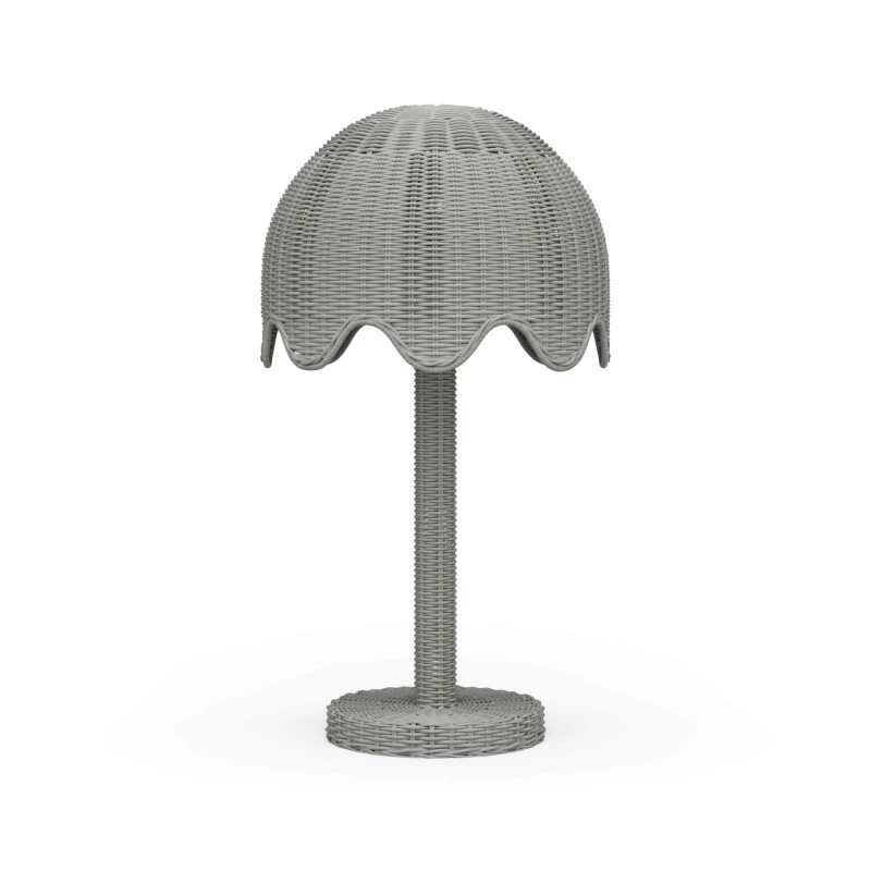 ea88dcc42fc7b96db67efdb04e8b5e51 Scalloped Rattan Table Lamp - Image 1