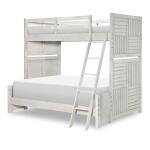 Complete Twin Over Full Bunk Bed Stone Path Gray Finish Youth Beds Legacy Classic Furniture 10