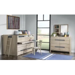 2800 District LK Complete Captains Bed 33 Weathered Oak Finish - Image 3