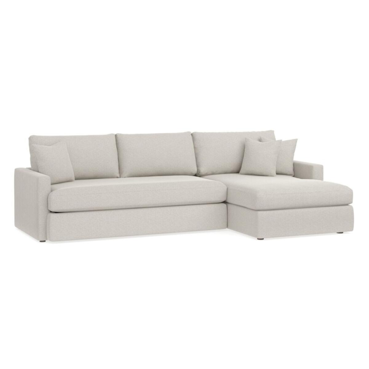 ea9b638865484059685ebcc61f6ce189 Allure Track Arm Bench Seat Chaise Sectional - Image 1