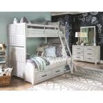 Complete Twin Over Full Bunk Bed Stone Path Gray Finish Youth Beds Legacy Classic Furniture 12