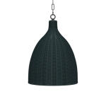 Hampton Rattan Pendant Small Lighting Blue 13