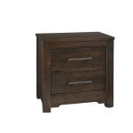 Crafted Cherry Bedroom by Ben & Erin Napier NIGHT STAND – 2 DRWR Nightstands Brown 13
