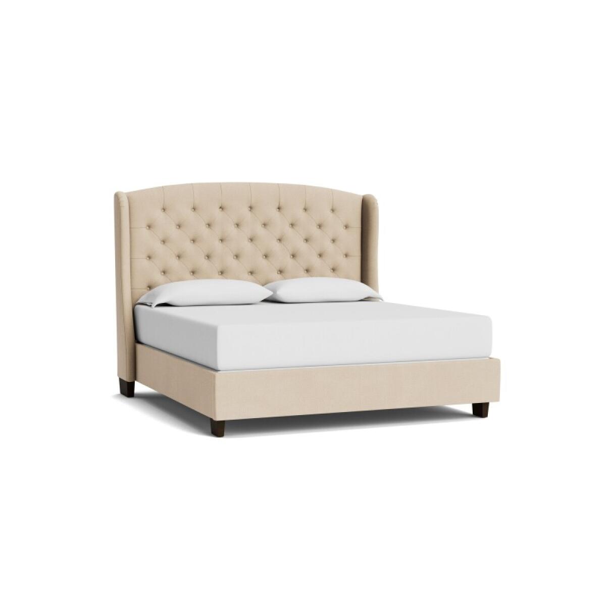 ead2cba0d48716a7fb9cab303c4a2fd5 Paris Tufted Upholstered Bed - Image 1
