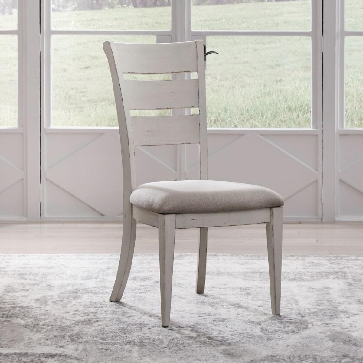 eaddb5b0160d7c7719fd6b7dde9575f7 Ladder Back Side Chair (RTA) - Image 1
