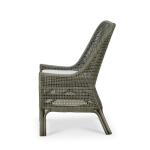 Cristo Rattan Dining Chair W/ Seat Cushion Chairs & Benches Black 18