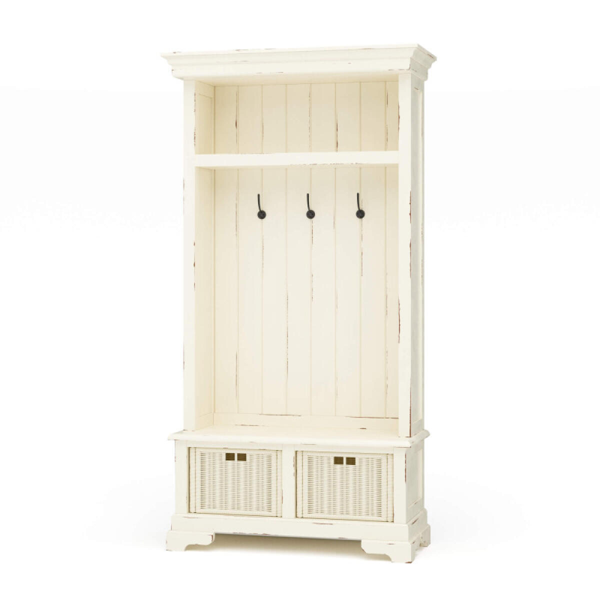 eb06645ad8c61f4384e477c1e8840f48 Homestead Hallstand W/ Rattan Baskets - Image 1