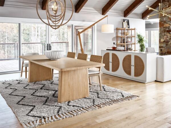 Modern Nomad Dining Table - Image 3