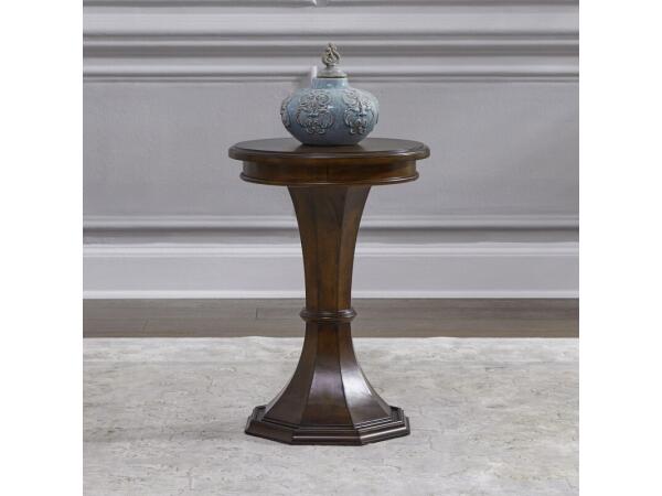 Arden Road Round Chairside Table Chairside Tables Brown