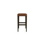 Vail Leather Saddle Bar Stool Barstools Auburn Maple 11