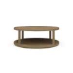 Cohan Round Coffee Table W/ Wood Shelf - Image 5