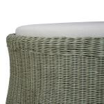 Newport Rattan Ottoman W/ Cushion - Image 6