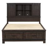 King Bookcase Bed, Dresser & Mirror - Image 4