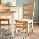 Peg & Dowel Ladder Back W/ Wooden Seat - Image 3