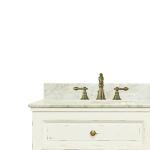 Shutter Double Vanity W/ Sink & Marble Top Accent Furniture Accent Furniture 24