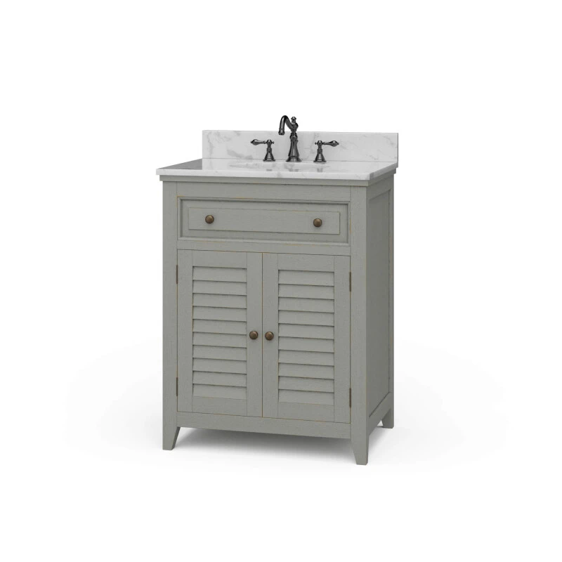 ec80abd051fcb6447c233e9b045917ee Shutter Vanity W/ Sink & Marble Top - Image 1