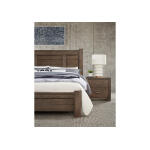 Crafted Oak by Ben & Erin Napier Nightstand – 2 Drawer Nightstands Aged Grey 9