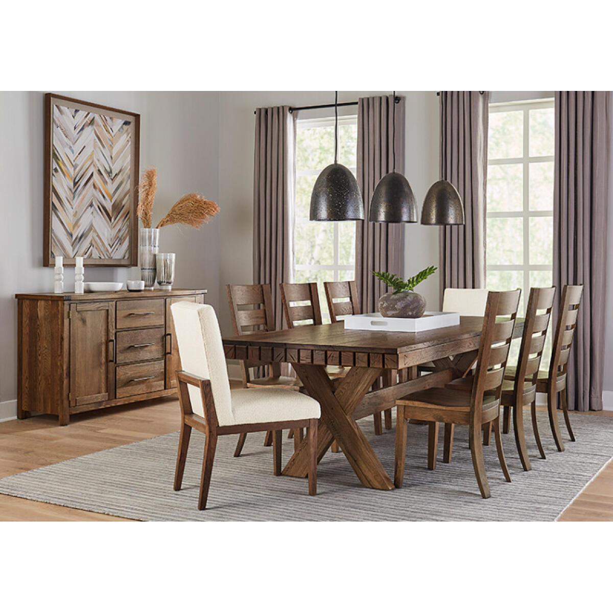 96 Inch Dovetail Dining Table - 752-600-602 - Knox Home