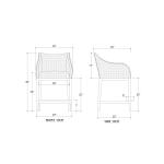 Elanor Counter Stool W/ Arms - Image 8