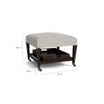 Kara Ottoman with Trays and Casters - Image 5