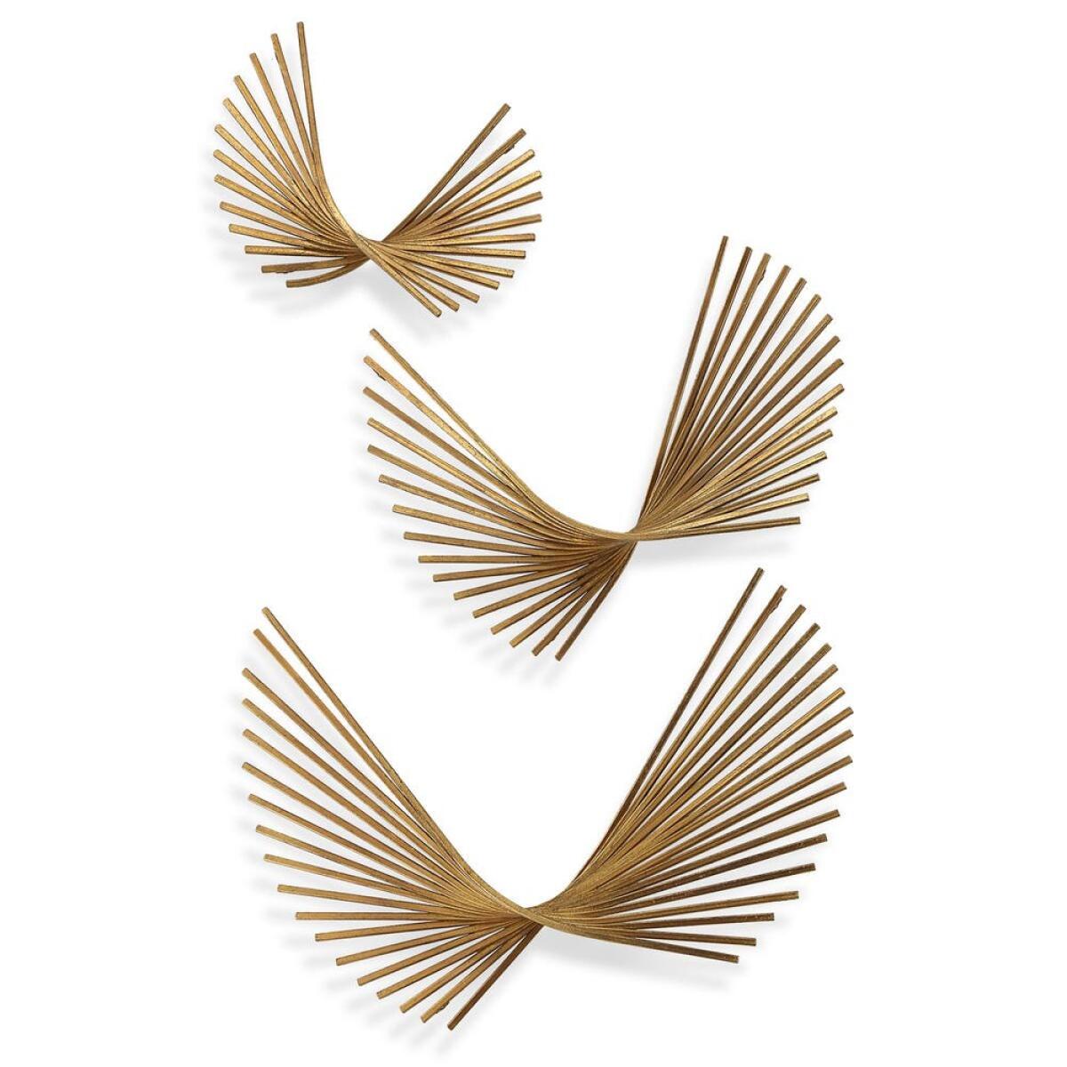 ecea2d9ca63d5513f2ef15799228af5f Coreograph Metal Wall Decor, S/3 - Image 1