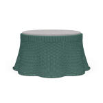 Newport Rattan Ottoman W/ Cushion Ottomans & Poufs Bramble 22
