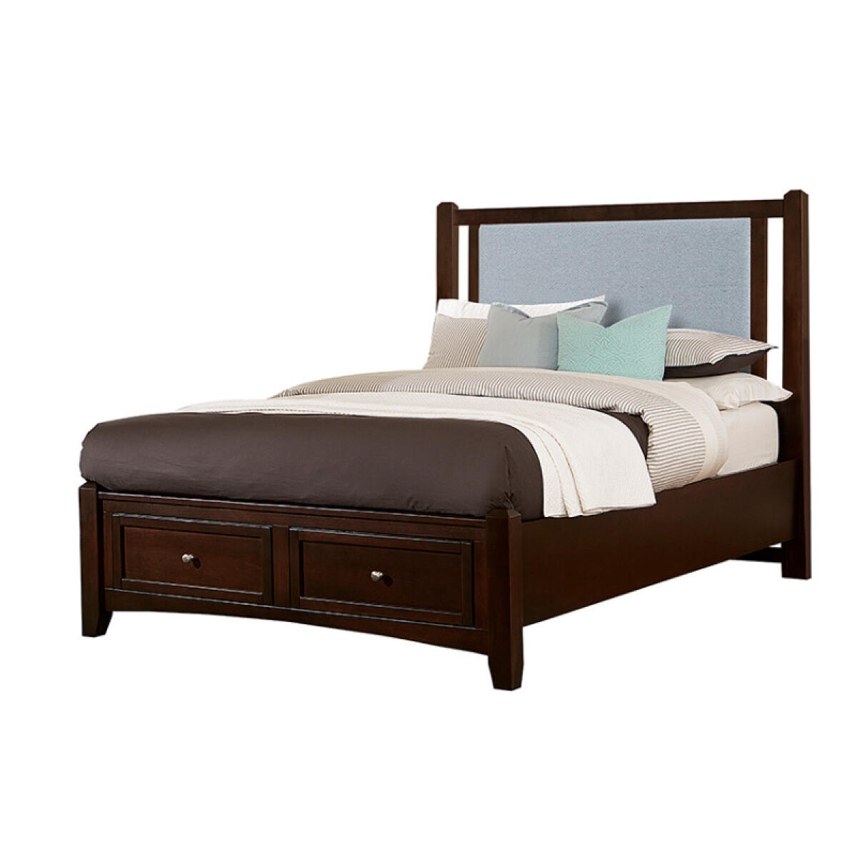 ed14fbfefd61826c7a07b8883ea48517 Bonanza UPHOLSTERED STORAGE BED - BLUE - Image 1