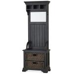 Homestead Narrow Hallstand W/ Rattan Baskets - Image 3