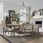 Americana Farmhouse 6 Piece Leg Table Set