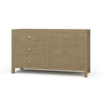 Kagu 6 Drawer Dresser W/ Raffia Dressers Bramble 14