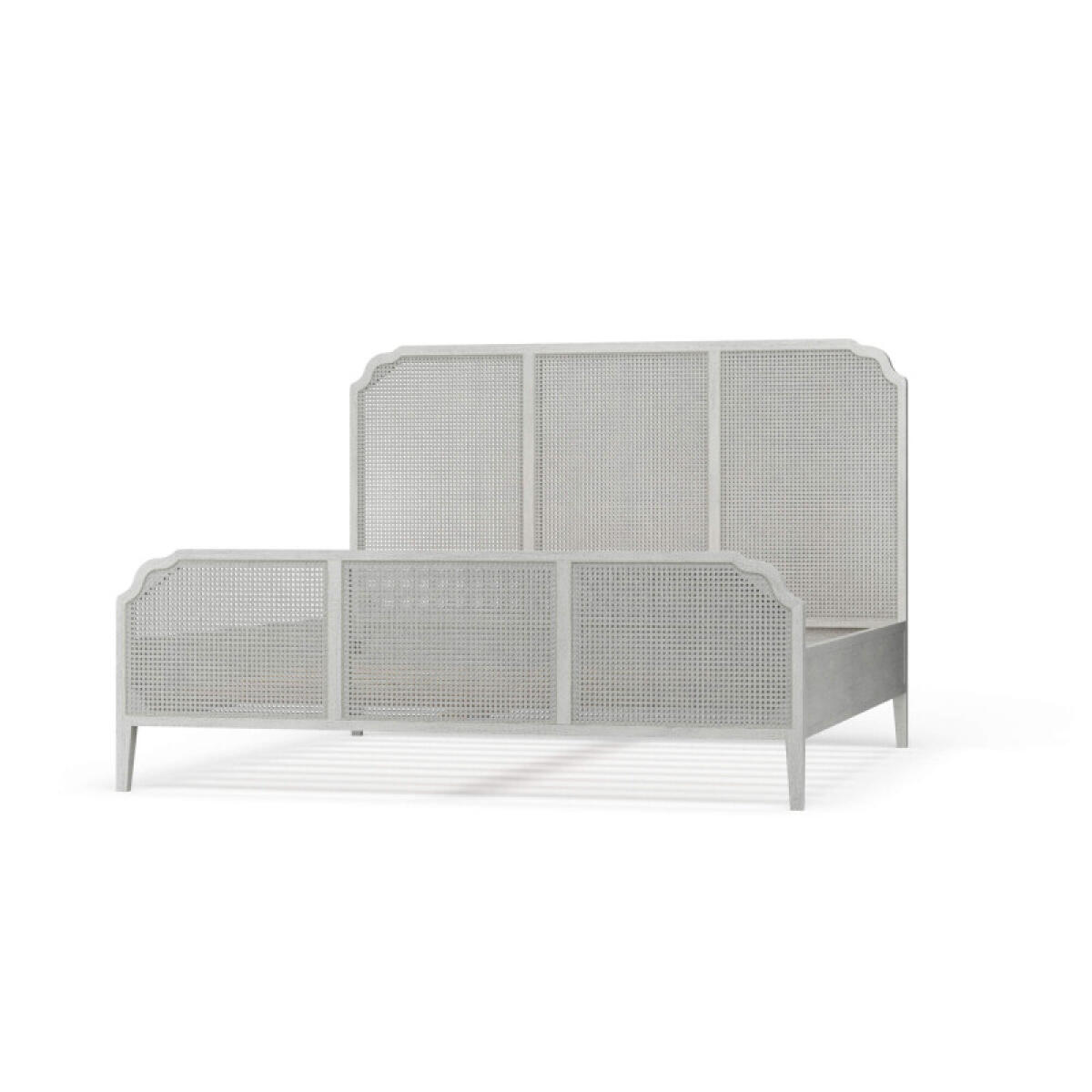 ed9a1bf0436974320a8c80593a6accb9 Marisol Bed W/ Rattan - Image 1