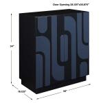 Valeria 2 Door Cabinet Dining Storage Blue 19