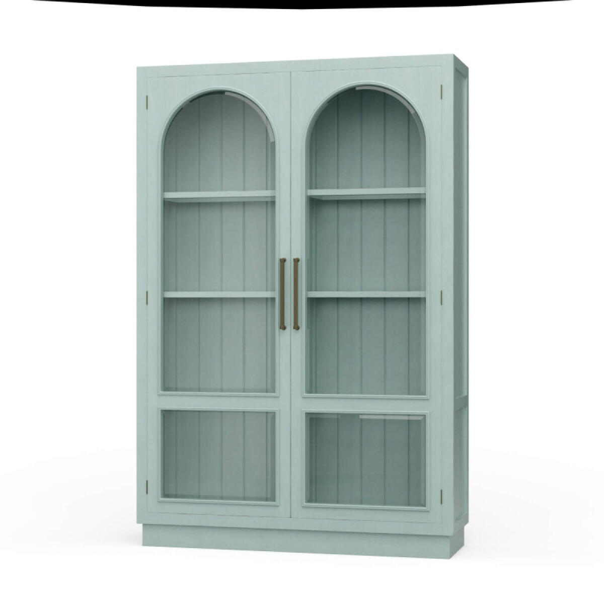 edd9630fa1f842e2846e6ddf63b9609d Vannes 2 Door Display Cabinet W/ Glass Shelves - Image 1