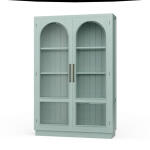 Vannes 2 Door Display Cabinet W/ Glass Shelves