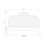 Chloe Headboard W/ Rattan - Image 3