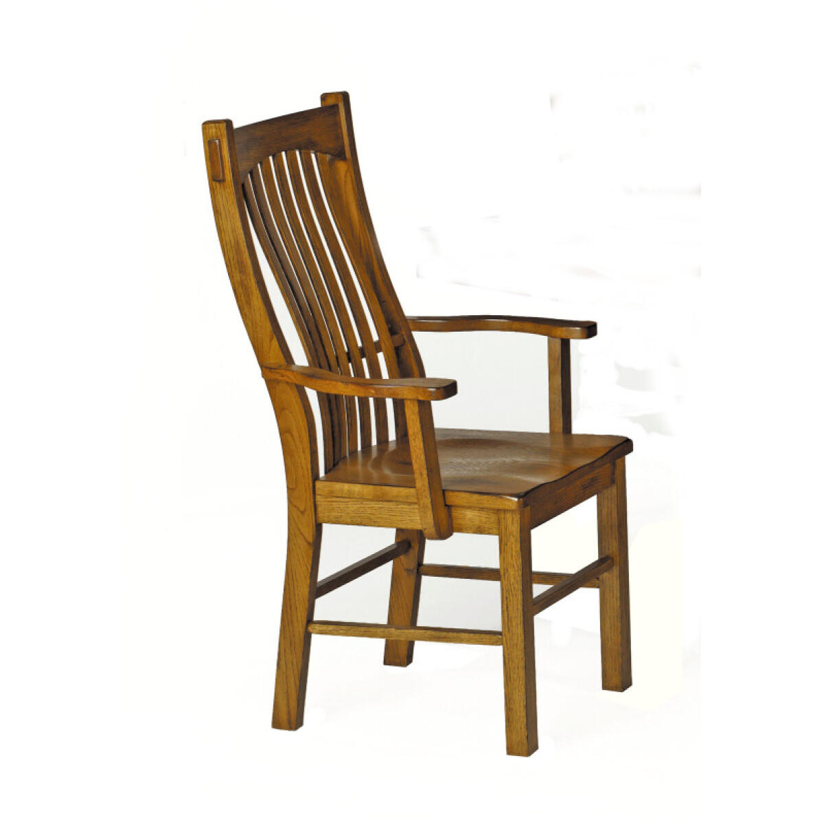 Laurelhurst Rustic Oak Slatback Armchair – LAURO276K Chairs & Benches A-America 2 Laurelhurst Rustic Oak Slatback Armchair – LAURO276K Chairs & Benches A-America 2