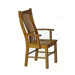 Laurelhurst Rustic Oak Slatback Armchair - LAURO276K