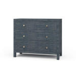 Kagu 3 Drawer Dresser W/ Raffia Dressers Blue 26