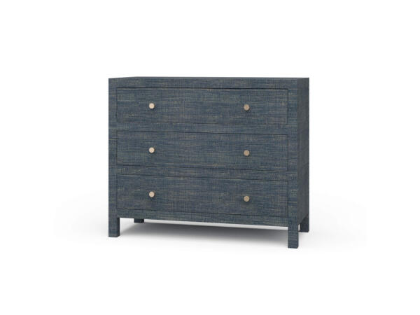 Kagu 3 Drawer Dresser W/ Raffia Dressers Blue