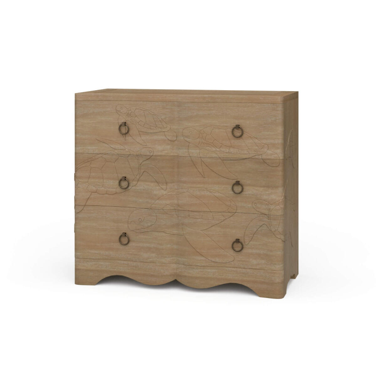 ee27dd6135c4dbd13578b630fdaa196a Chelonian Turtle 3 Drawer Chest - Image 1