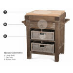 Sonoma Island W/ Rattan Baskets Accent Furniture Accent Furniture 16