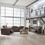 Deacon Sofa & Recliner Sofas Boston Charcoal Leather 7